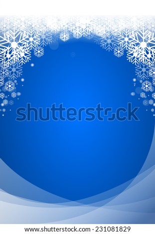 Falling Snow On Background Stock Vector Illustration 231081829