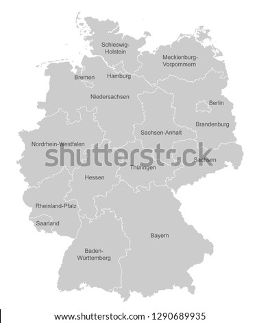 
Map of Germany (with german inscription)