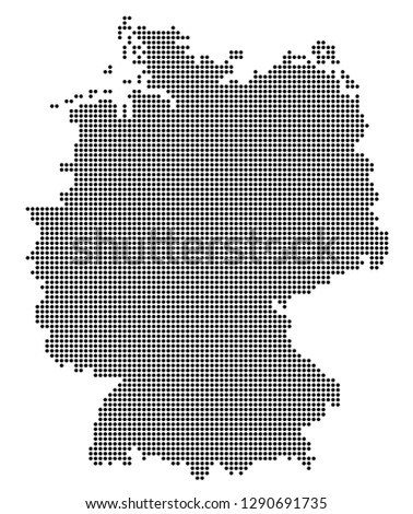 
Map of Germany (dotted version)