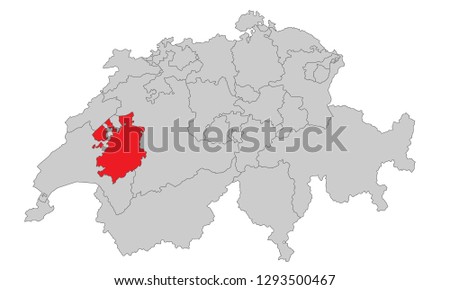 Switzerland - Map of Switzerland (high detailed)