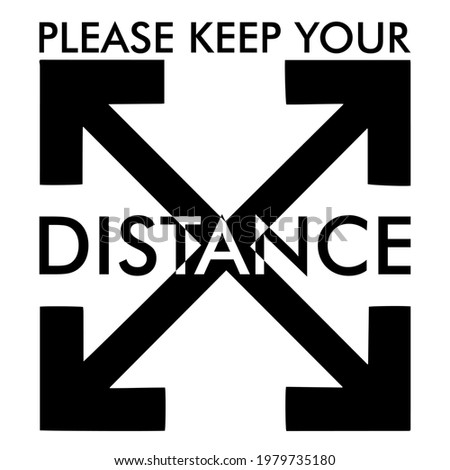 Similar – Image, Stock Photo Keep your distance, find orientation