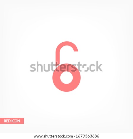 Lock open icon in trendy flat style isolated on background. Lock open symbol for your web design, castle logo, user interface. Vector illustration, EPS 10 lock. castle open icons