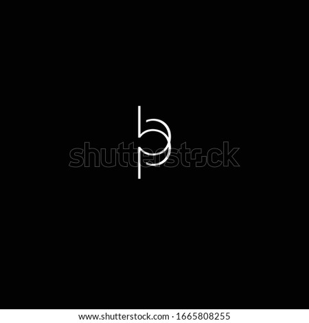 Abstract Letter B Bp Logo Design Idea Stock Illustration