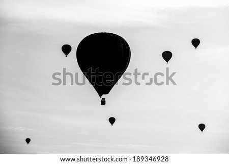 Hot air balloon flights in Cappadocia, Turkey.