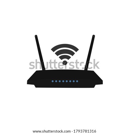 Router Modem Wifi Icon Vector Illustration. Isolated on white background. 