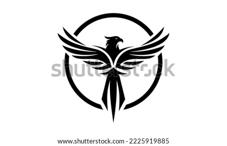 phoenix single color logo template