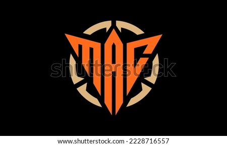 abstract mac monogram logo template