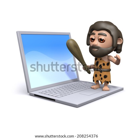 stock-photo--d-render-of-a-caveman-standing-on-a-laptop-pc-208254376.jpg
