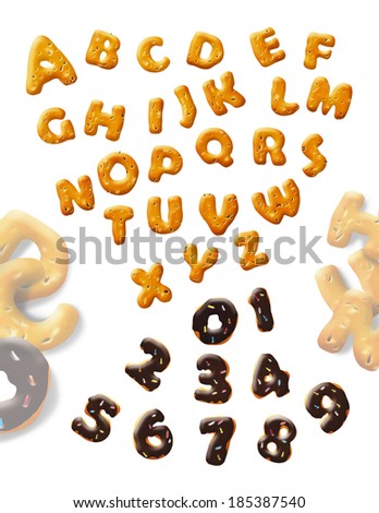 Cookie Numbers and Letters
