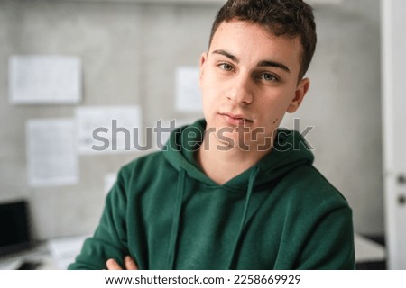 Similar – Image, Stock Photo portrait of a thoughtful man