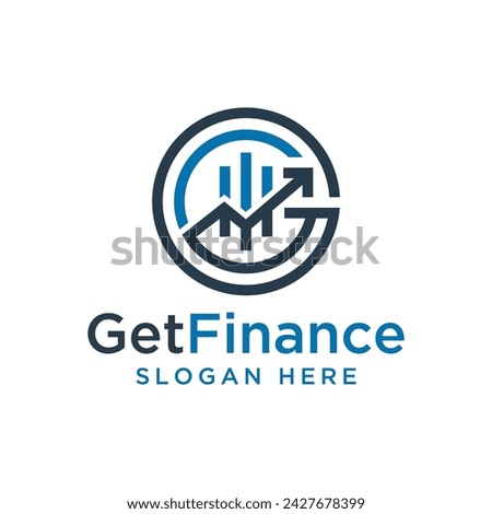 concept finance logo design vector illustration