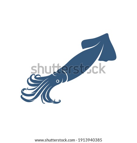 Squid design vector illustration, Creative Squid logo template, icon symbol