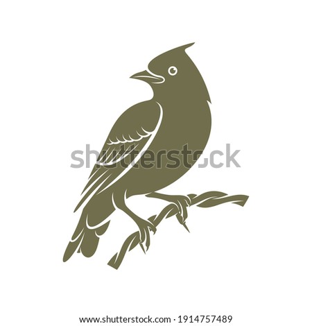 Lark bird logo design vector. Icon Symbol. Template Illustration. Creative design