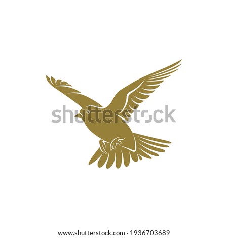 Lark bird design vector illustration, Creative Lark bird logo design concepts template, icon symbol