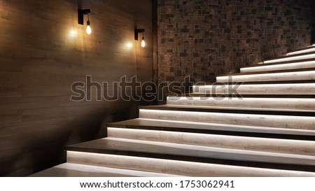 Similar – Foto Bild Gelbe Wandstruktur, Treppe und Graffiti