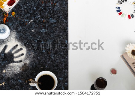 Similar – Image, Stock Photo leave traces Contrast