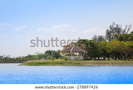 Landscape waterfront Pavilion in Thailand