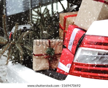 Similar – Image, Stock Photo street Tree trunk Winter