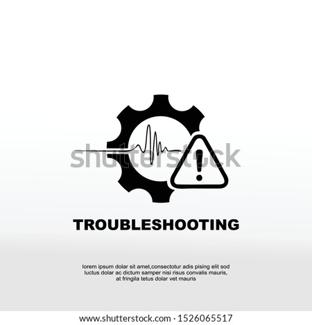 Troubleshooting vector icon illustration. Creative sign from icons collection. Filled flat Troubleshooting icon for computer and mobile. Symbol, logo vector graphics.