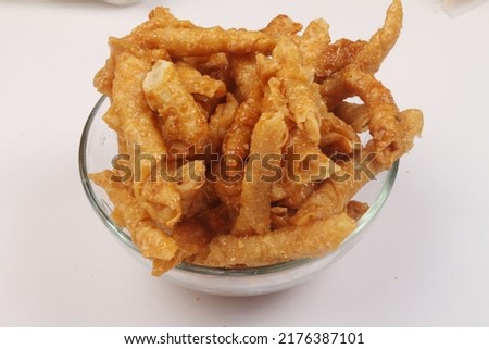 blur and noise image of a bowl of ting-ting on white background Stockfoto © 