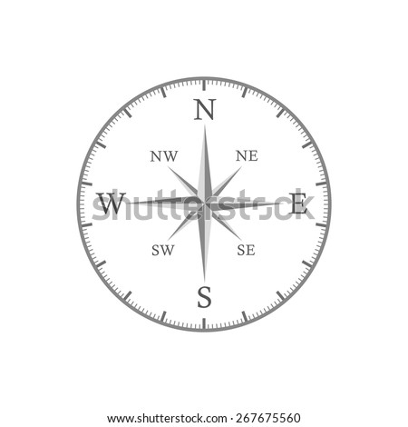 simple compass vector layer surface north east south west 