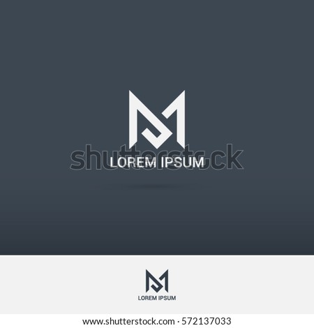 simple and brilliant letter M logo design