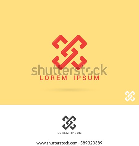 simple and brilliant letter X logo design
