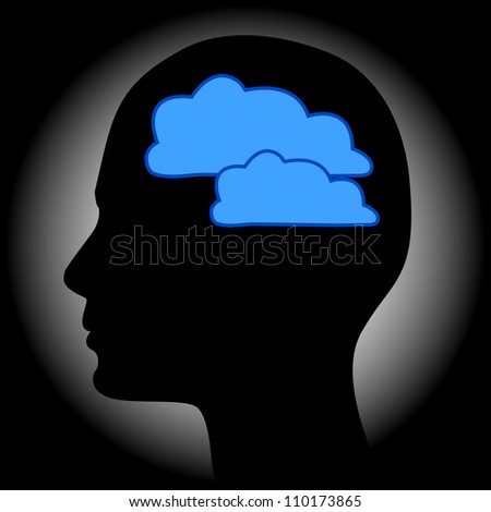 Cloud computing concept - world wide data sharing and communication vector