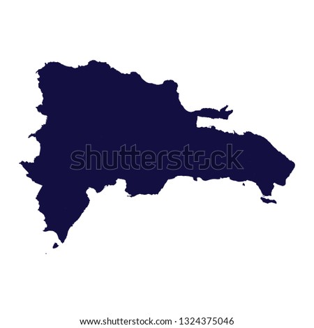 Dominican Republic Map Vector