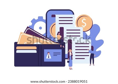 online payment flat style illustration vector design