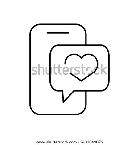 positive reply outline icon for website or mobile app