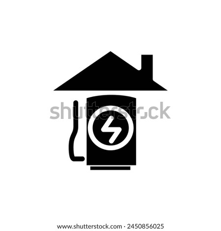 charging station solid icon vector design good for website and mobile app