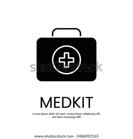 medkit solid icon vector design good for web or mobile app