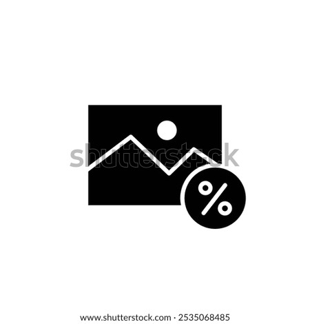 image size solid icon vector design good for web or mobile app