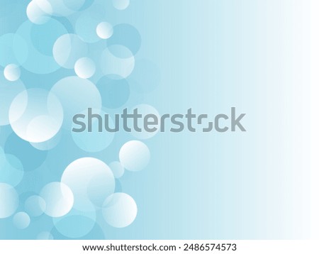 A refreshing and cool bubble pattern image of polka dot background material_light blue