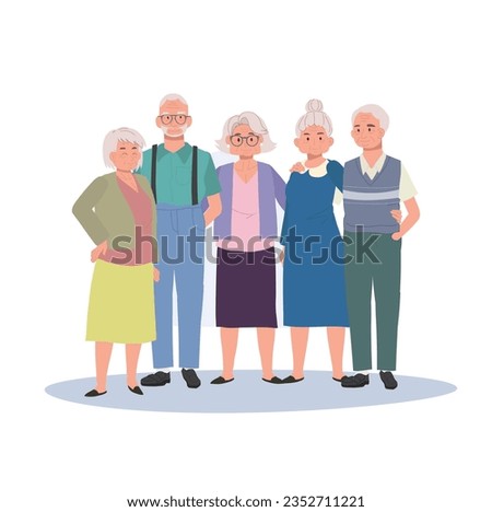 Retirement Happiness,Diverse Senior Community Embracing Togetherness