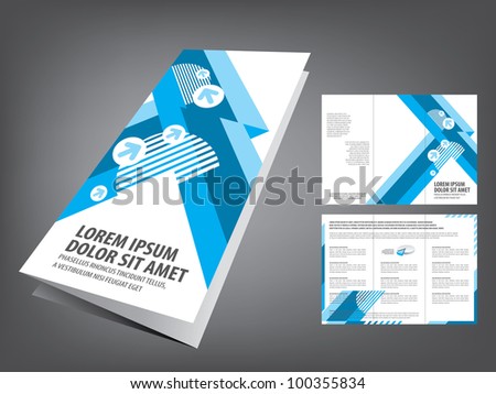 tri fold business brochure template