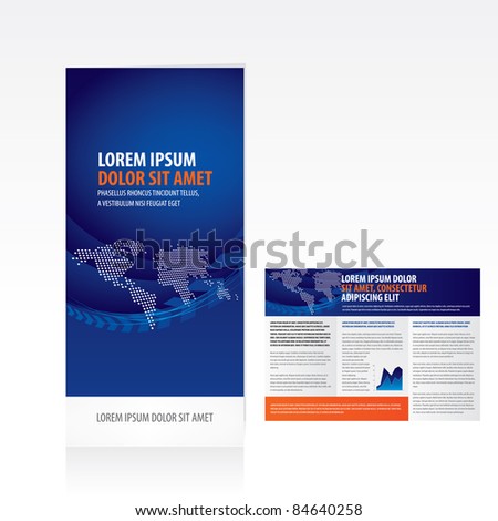 tri fold business brochure template