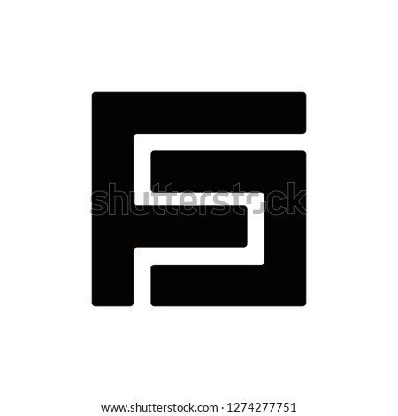 Typography fs  vector logo