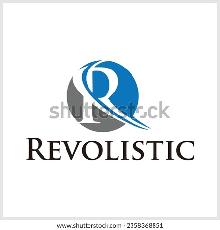 Letter R logo icon design template elements, Line R Letter Logo Template, Unique Minimal Style colorful initial based logo, Creative Symbol Icon design.