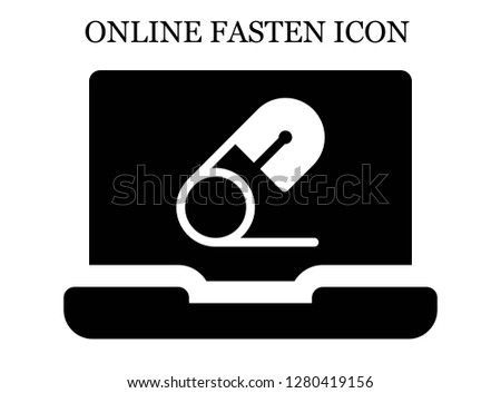 Safety pin search icon. Editable Safety pin search icon for web or mobile.