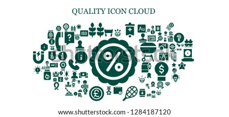  quality icon set. 93 filled quality icons. Simple modern icons about  - Discount, Banner, Idea, Wheat, Diamond, Info, Tennis, Star, Pound, Information, Sale time, Stamp, Iso