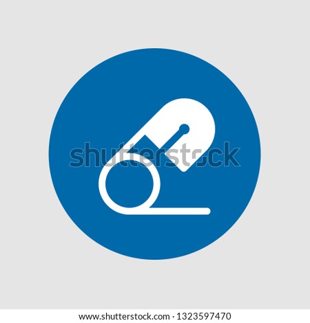  Safety pin icon. Editable  Safety pin icon for web or mobile.