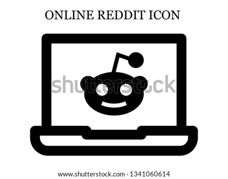 online Reddit icon. Editable online Reddit icon for web or mobile.