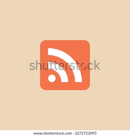 Vector illustration of information icon, website, media, content, RSS.