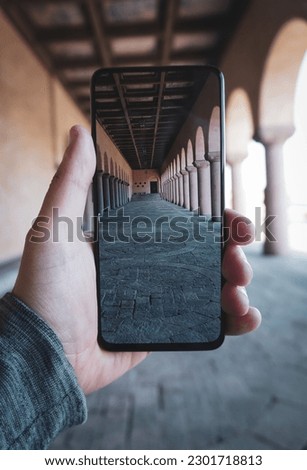 Similar – Foto Bild Handaufnahme einer Frau auf dem Feld