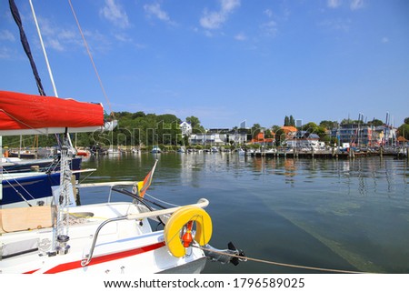 Similar – Image, Stock Photo View from Altefähr to Stralsund, Rügen