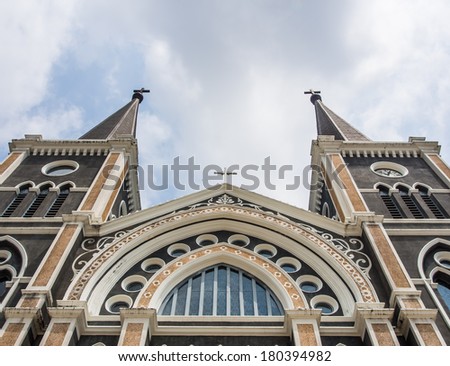 Symmetry colorful church of Christ,Public place