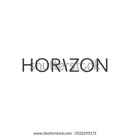 Horizon logo, icon, vector illustration