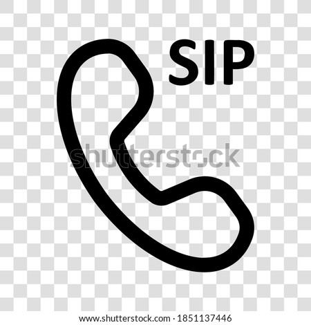 sip dialer, contact phone communication icon vector